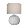 LAMPARA DE MESA CERAMICA D50x70CM LINEAS BLANCO en Blanco - Lámparas de mesa, Uruguay | Koz, vista 1 de 2