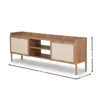 Rack Oslo - Natural con tejido en Marrón - Muebles para TV, Uruguay | NYR, vista 8 de 8