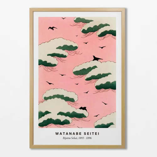 Watanabe Seitei - Pink Sky en Rosa - Láminas, Uruguay | La Cuadrería