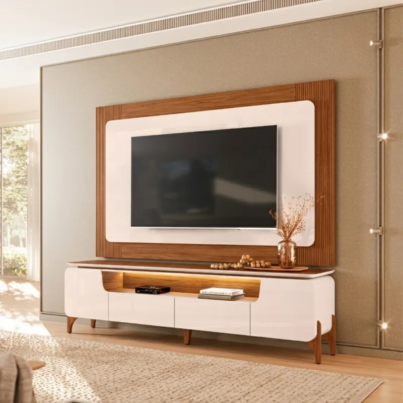 Rack Alicia - Moderna Hogar en Off-white - Muebles para TV, Uruguay | Moderna Hogar