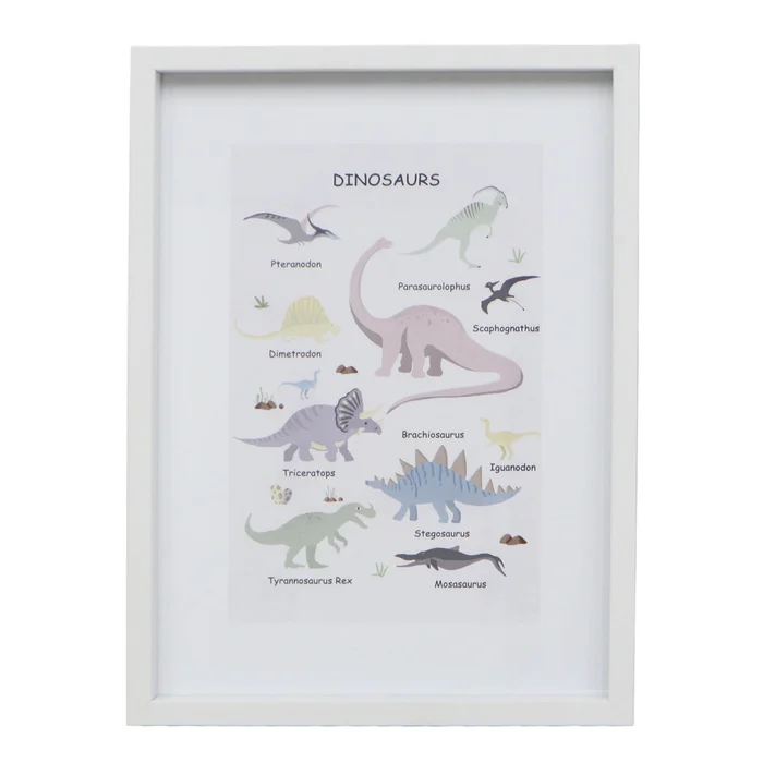 Cuadro Dino Ii, 30x40, Multicolor Papel Wz221521a en Multicolor - Decoración de pared, Uruguay | Divino