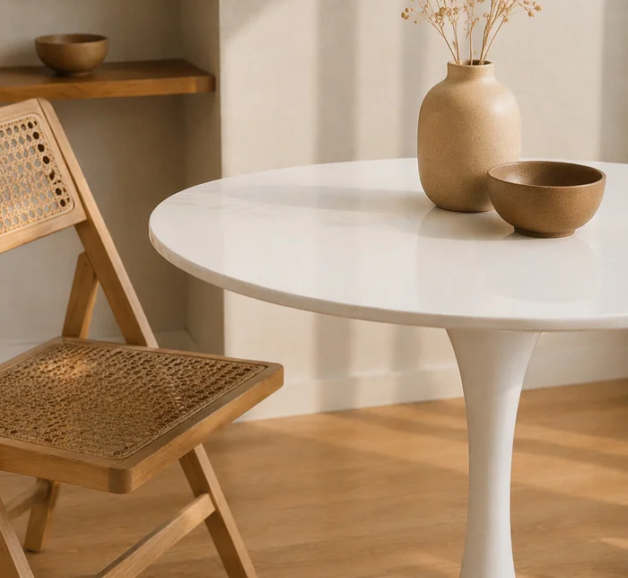 Mesa de Comedor Tulip - White en Blanco - Mesas de comedor, Uruguay | Samic, vista 2