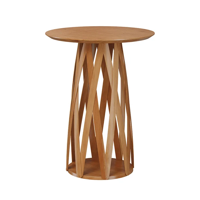 Mesa Bistro Modelo Lunar Nogueira en Madera natural - Mesas de comedor, Uruguay | Castro