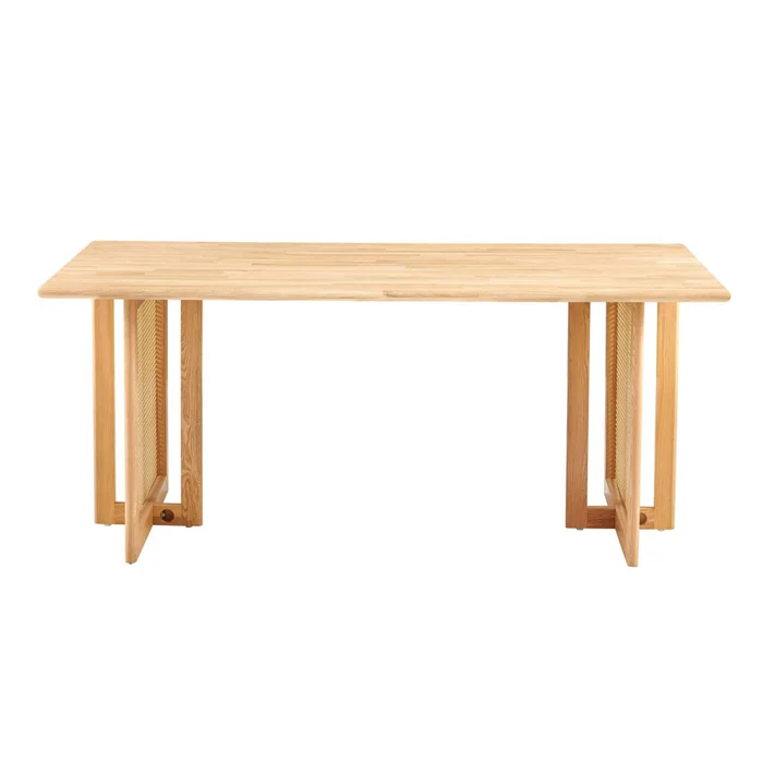 Mesa De Comedor Rattan-y-madera Natural-beige Brisa en Madera natural - Mesas de comedor, Uruguay | Divino, vista 2