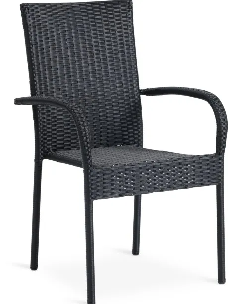 Silla apilable GUDHJEM negro en Negro - Muebles para el exterior, Uruguay | JYSK