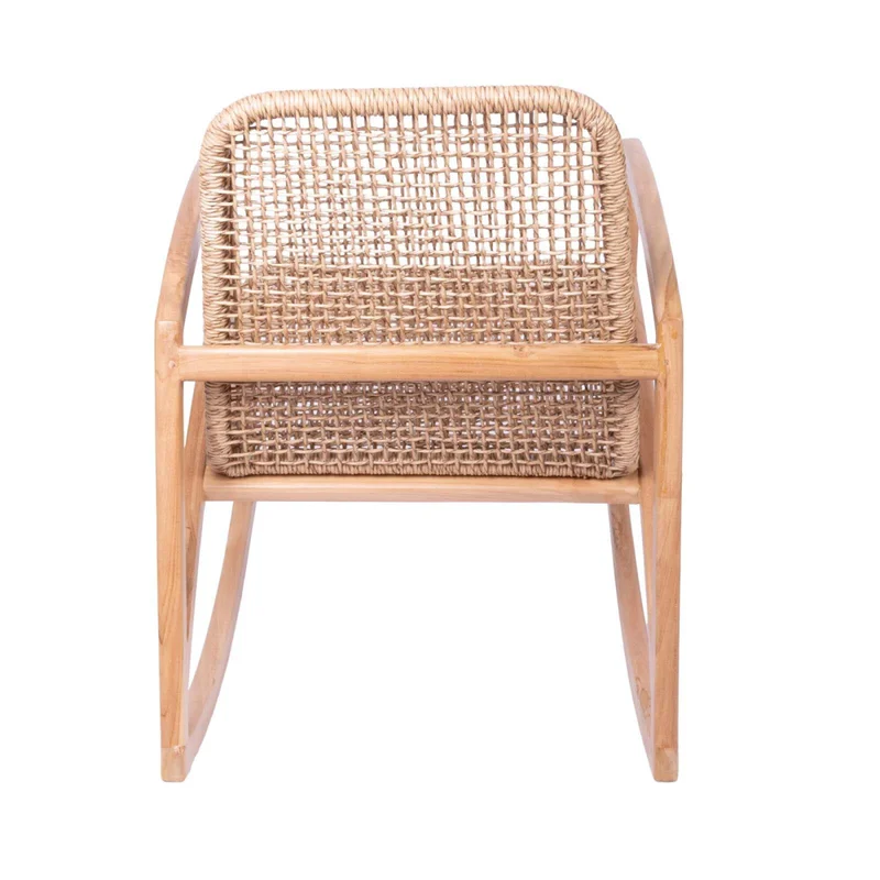 Butaca Mecedora Madera Natural-beige Curazao en Beige - Muebles para el exterior, Uruguay | Divino, vista 4