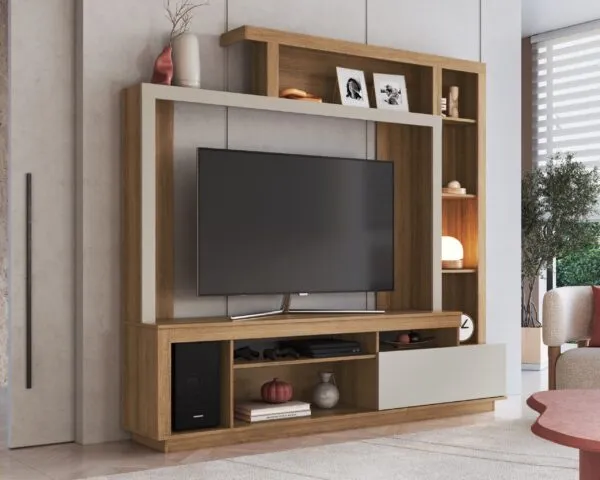 Modular Bogotá en Madera natural - Muebles para TV, Uruguay | Palermo Casa Deco