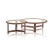 Mesa Ratona Madera-y-vidrio Marron Donatella G Cacao en Marrón - Mesas de living, Uruguay | Divino, vista 3 de 4