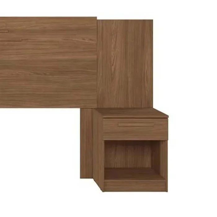Respaldo Dormitorio 2 Plazas Queen Mesas De Luz 1 Cajon en Marrón - Respaldos de cama, Uruguay | Soy Hogar, vista 4