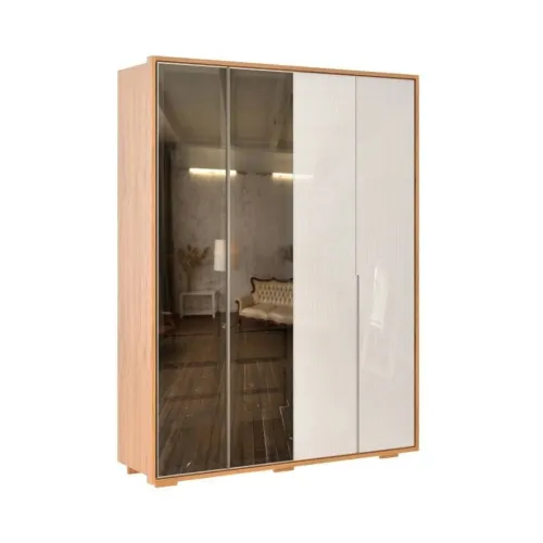 Ropero Puertas Batientes Reflect 1.8 - Nordik - Beige - Roperos y placares, Uruguay | Ecowood
