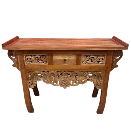 Consola Tallada Sofia en Madera natural - Aparadores y recibidores, Uruguay | Camino a Casa