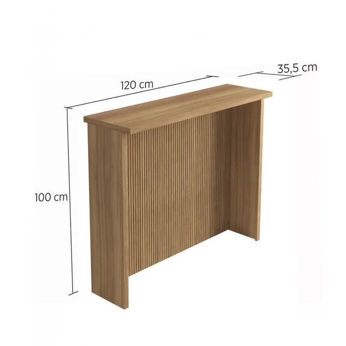 Isla desayunador - Sueca 120cm Marrón en Madera natural - Mesas de arrimo, Uruguay | Ecowood, vista 10
