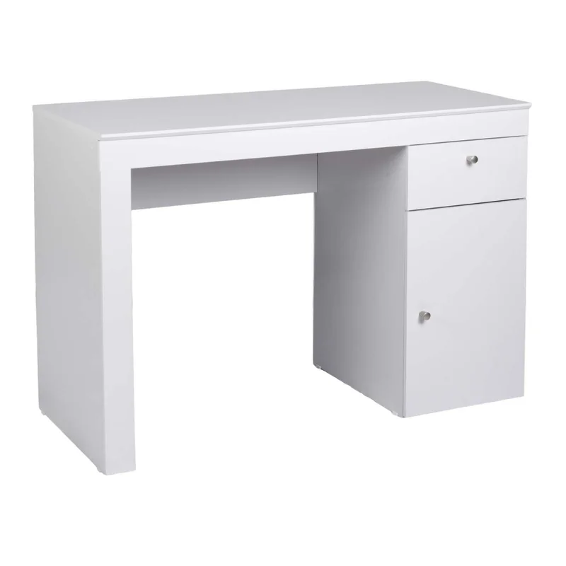 Escritorio Mdf-y-mdp Blanco Iris en Blanco - Escritorios y sillas de escritorio, Uruguay | Divino, vista 3