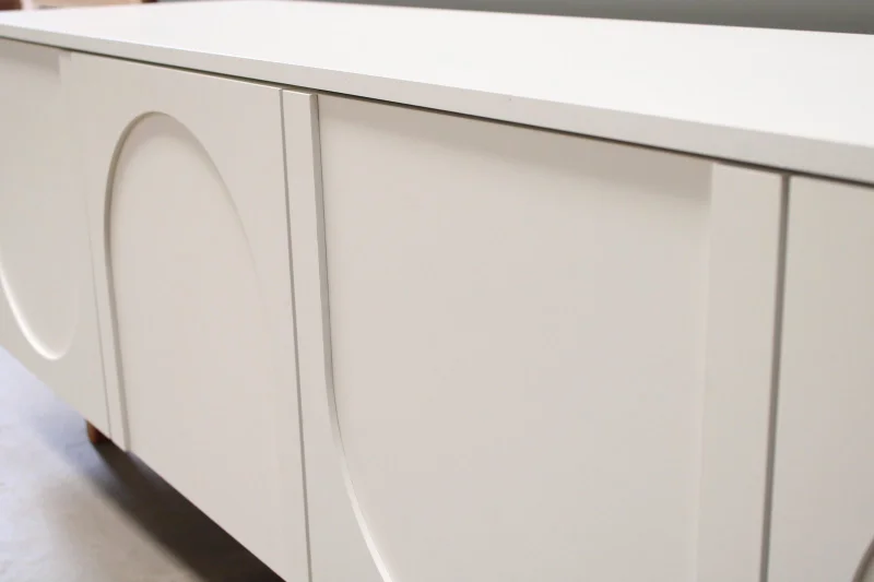 Rack Arco 160cm - Blanco en Madera natural - Muebles para TV, Uruguay | Berna Home, vista 7