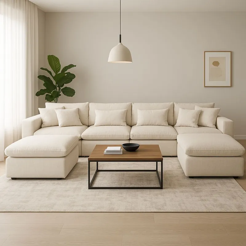 Sofá modular WELL BEIGE 4 CUERPOS - Sillones y sofás, Uruguay | Viasono