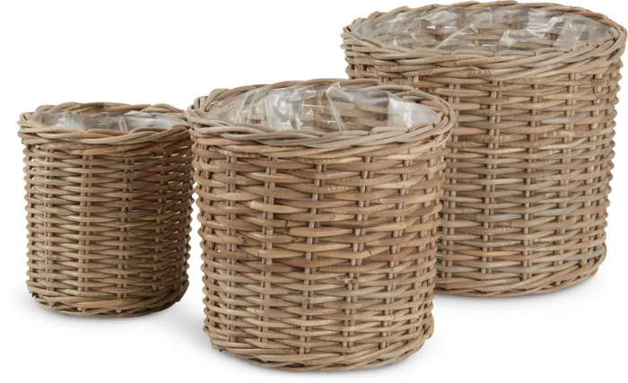 Maceta SANSEBIE Ø40/33/25 kubu nat en Madera natural - Muebles para el exterior, Uruguay | JYSK, vista 2