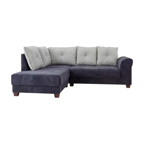 Sofa Sillón Esquinero Con Chaise Long Tapizado en Gris - Sillones y sofás, Uruguay | Soy Hogar