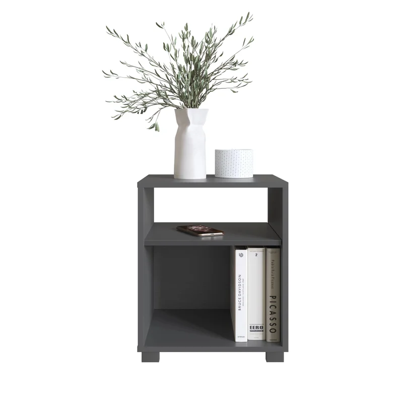 Mesa de Luz Gris en Gris - Mesas de luz, Uruguay | RM Muebles y Deco, vista 3