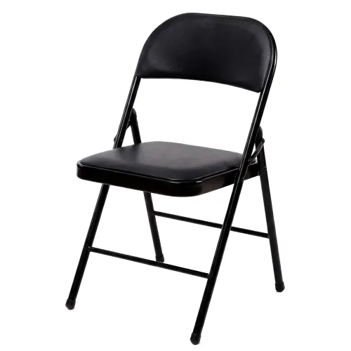 Silla Plegable Simil Cuero - Dark en Negro - Muebles para el exterior, Uruguay | Delta Center