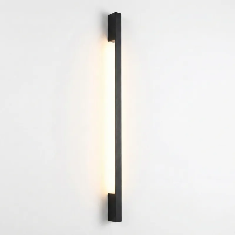 Aplique de Pared Linear Gloss en Negro - Iluminación, Uruguay | La Perla