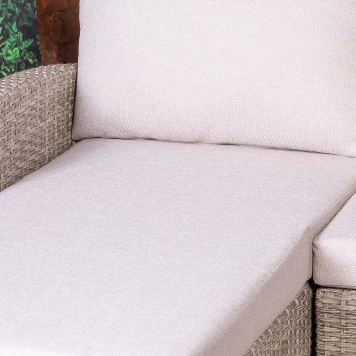 Set De Living Exterior Rattan-sintetico Natural-beige Cozumel en Madera natural - Muebles para el exterior, Uruguay | Divino, vista 3