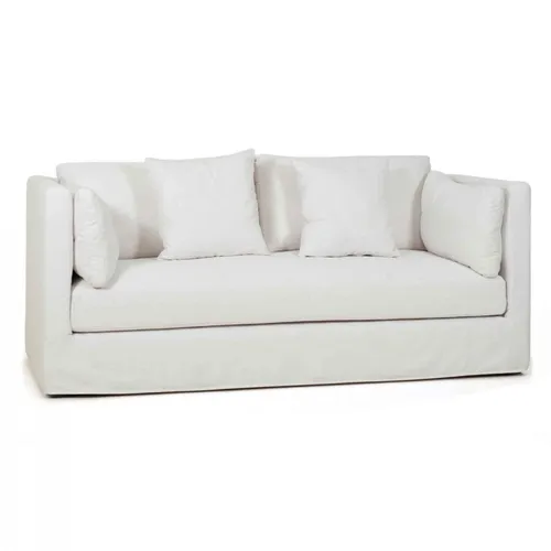SOFA LESTAT 3 PLAZAS TELA HL BLANCO 206X96X84H CM - Sillones y sofás, Uruguay | Vinibel