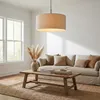 Colgante Aura Drum Lino - Lámparas colgantes, Uruguay | La Perla, vista 3 de 4