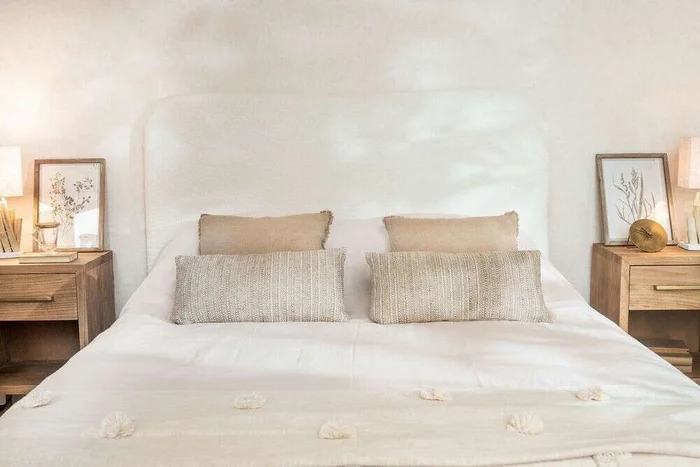 RESPALDO ORGANIC - CURVO - CORDERITO SINTETICO en Blanco - Respaldos de cama, Uruguay | La Iberica, vista 6