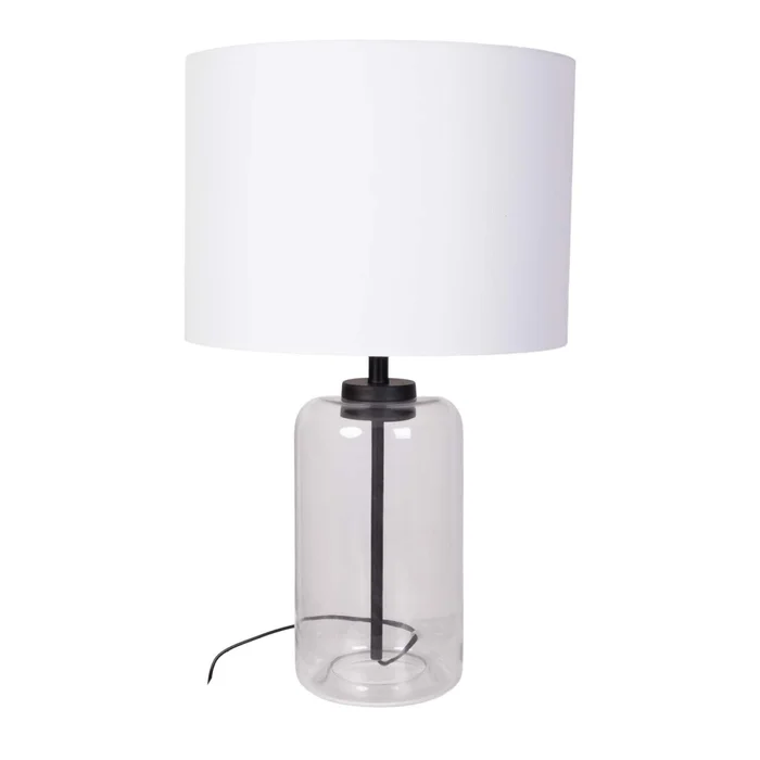 Lámpara De Mesa Ml2345 Transparente Vidrio Ml234562 en Blanco - Lámparas de mesa, Uruguay | Divino