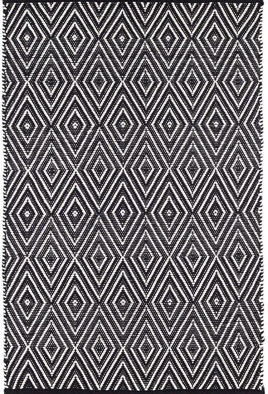DIAMOND BLACK/IVORY INTERIOR/EXTERIOR en Negro - Textiles, Uruguay | Sentido Jose Ignacio