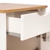 Mesa de Luz - 1 puerta - 1 cajón - Línea Nórdica - Roble/Blanco en Multicolor - Mesas de luz, Uruguay | Rústico Hogar, vista 3 de 5