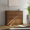 Comoda 6 Cajones Línea Monterrey - Nogal en Marrón - Cómodas, Uruguay | Ecowood, vista 2 de 3