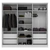 Placard Ropero 6 Puertas Mdf Blanco Logan en Blanco - Roperos y placares, Uruguay | Divino, vista 3 de 3