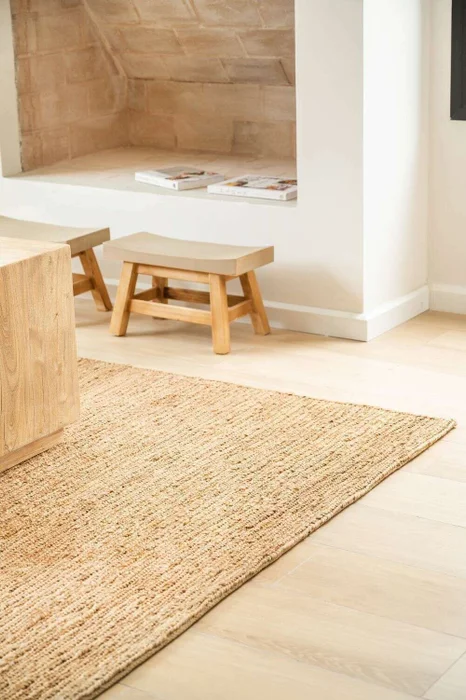 ALFOMBRA DE YUTE NATURAL - 3.50 X 2.50 MTS en Madera natural - Alfombras, Uruguay | La Iberica, vista 6