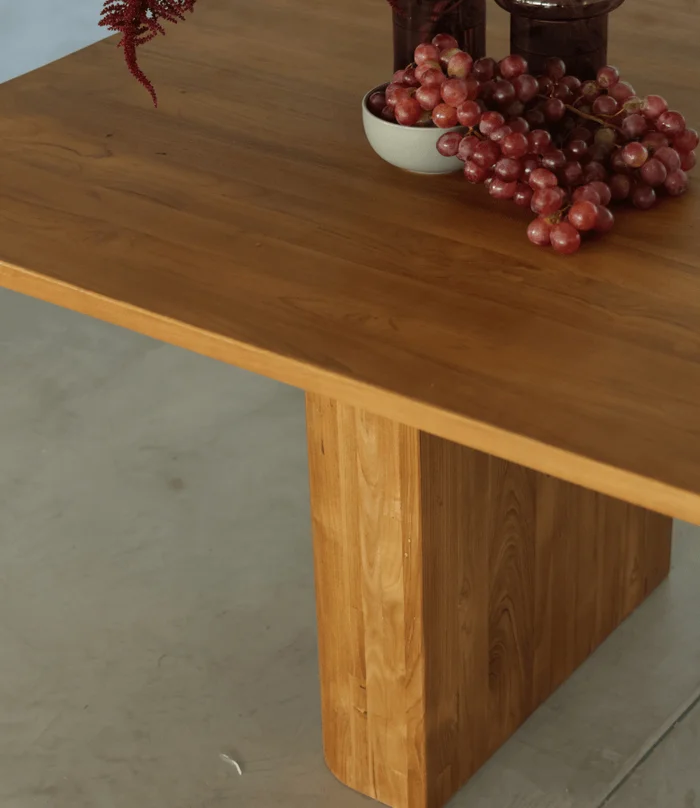 MESA DE COMEDOR MIZU en Madera natural - Mesas de comedor, Uruguay | Masinfinito Casa, vista 2