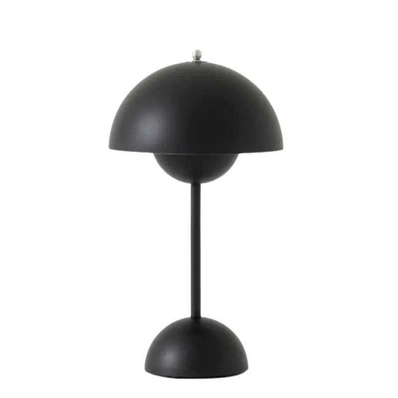 Lampara De Mesa Recargable Kers Negra en Negro - Lámparas de mesa, Uruguay | Unilux