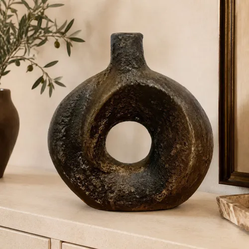 Jarrón Barroca en Marrón - Decoración, Uruguay | Camino a Casa