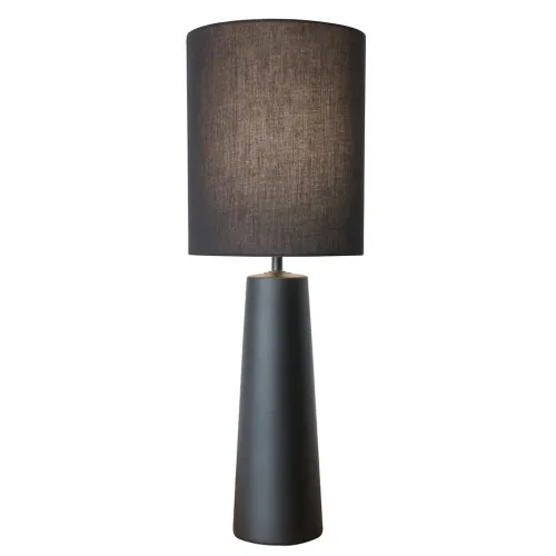 LAMPARA DE MESA CERAMICA D24x69CM NEGRO en Negro - Lámparas de mesa, Uruguay | Koz