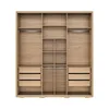 Ropero puertas corredizas con Espejo 2.1 - Hanover en Madera natural - Roperos y placares, Uruguay | Rústico Hogar, vista 2 de 2