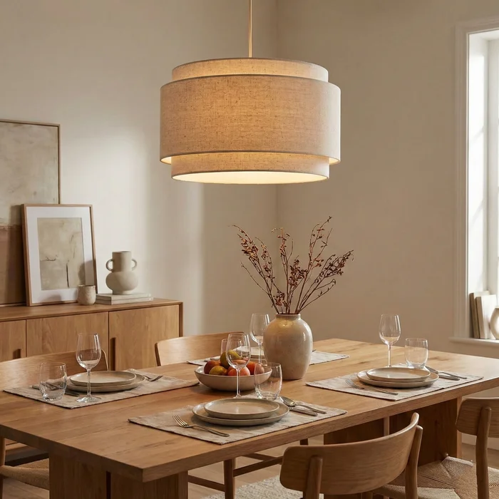 Colgante Aura Triple Lino - Lámparas colgantes, Uruguay | La Perla, vista 2