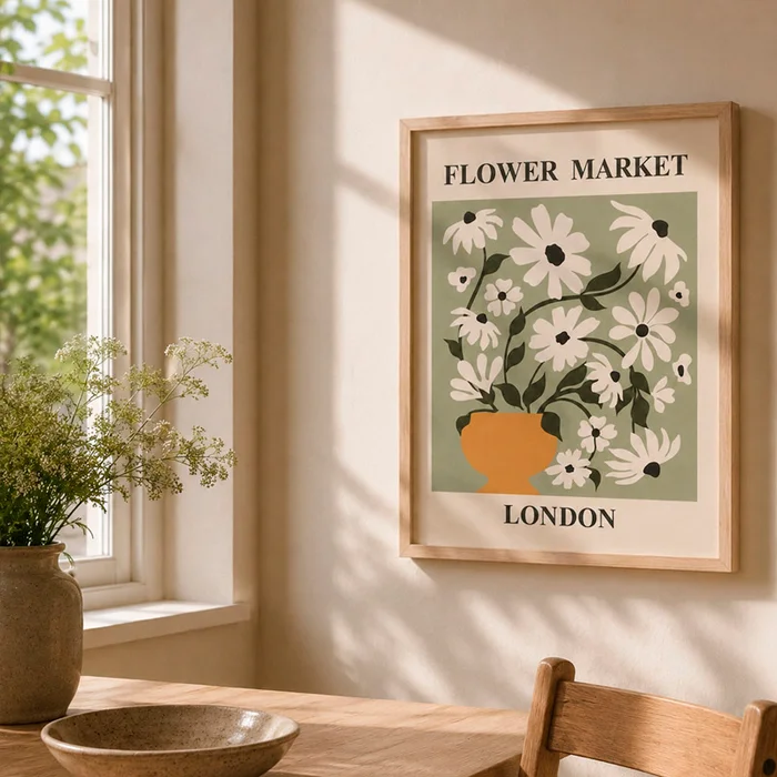 Cuadro Flowers London en Multicolor - Decoración de pared, Uruguay | Alta Gracia Deco, vista 2