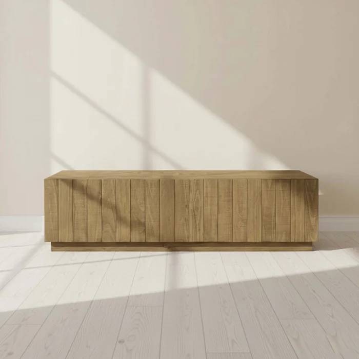 Mesa Ratona L Madera Natural-beige Terranova Natural en Madera natural - Mesas de living, Uruguay | Divino