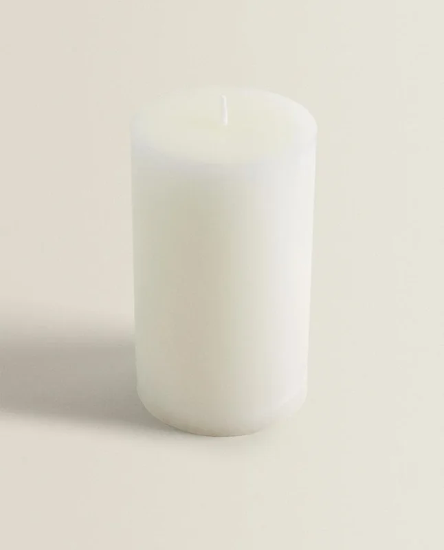 VELA DECORATIVA CILÍNDRICA en Blanco - Velas y Portavelas, Uruguay | Zara Home, vista 3