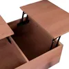 Mesa Ratona Rebatible Melamina Natural-beige Alelí Natural en Madera natural - Mesas de living, Uruguay | Divino, vista 8 de 9