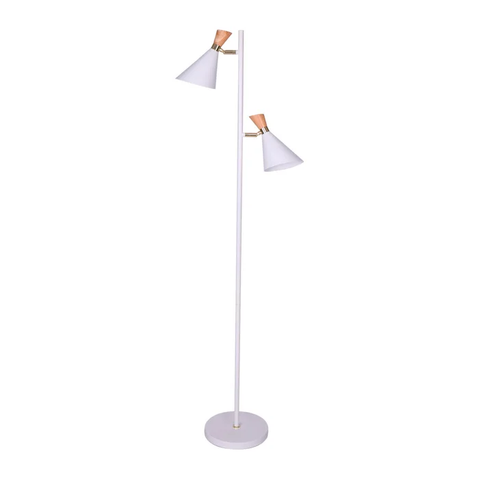 Luminaria Pie Blanco Metal Ml252701 en Blanco - Lámparas de pie, Uruguay | Divino
