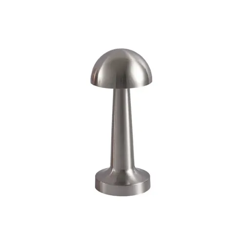 Lámpara de Mesa Samoa Portátil Recargable Nickel en Plateado - Lámparas de mesa, Uruguay | Serlux