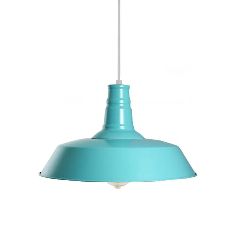 Lámpara Colgante Vintage Bell Celeste ø 36cm en Blanco - Lámparas colgantes, Uruguay | Serlux