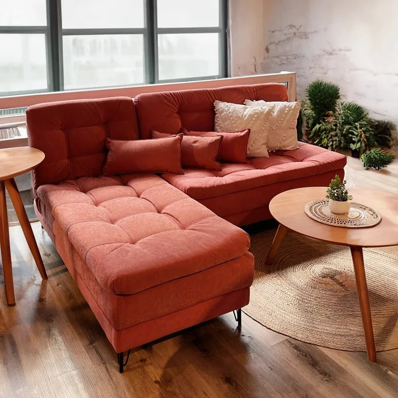 Sillón Cama con Chaise Izquierdo y derecho - Vértice - Rojo en Rojo - Sillones y sofás, Uruguay | Ecowood, vista 3