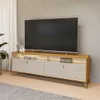 Rack para tv Dubai 180cm con Led - Patas en madera maciza - Muebles para TV, Uruguay | Balton, vista 3 de 10
