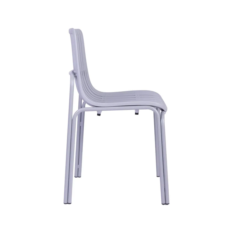 Silla De Comedor Polipropileno Gris Lisa en Gris - Sillas, Uruguay | Divino, vista 3